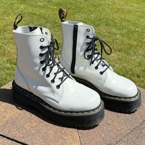 DR.MARTEN JADON BOOT SMOOTH LEATHER PLATFORMS WOMEN